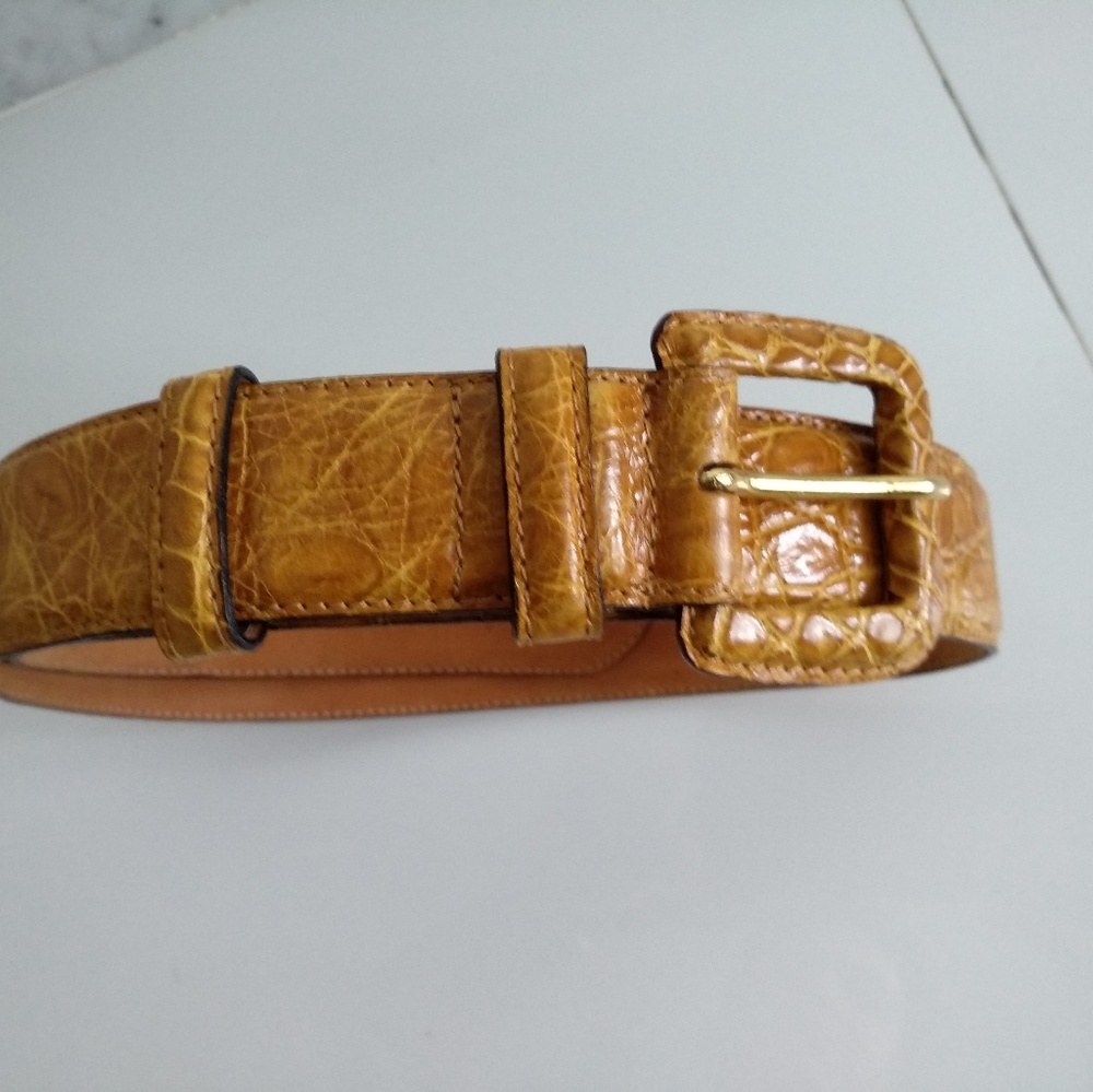 Crocodile belt made in Italy